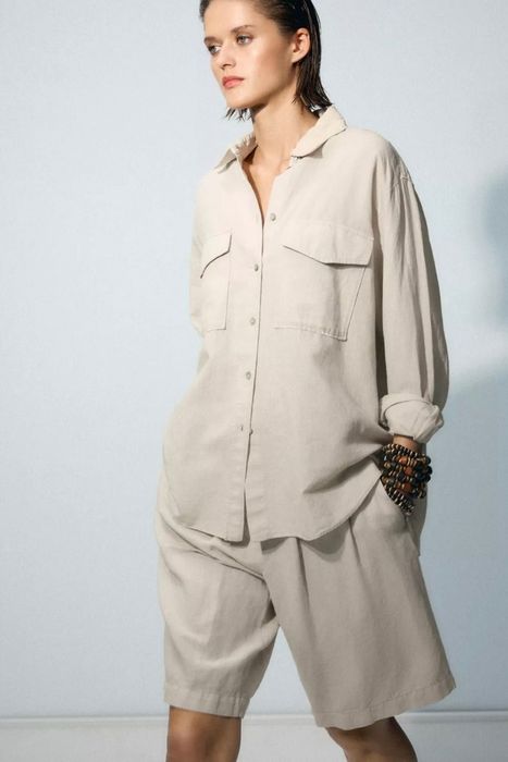 Шорти бермуди льон лляні Zara collection