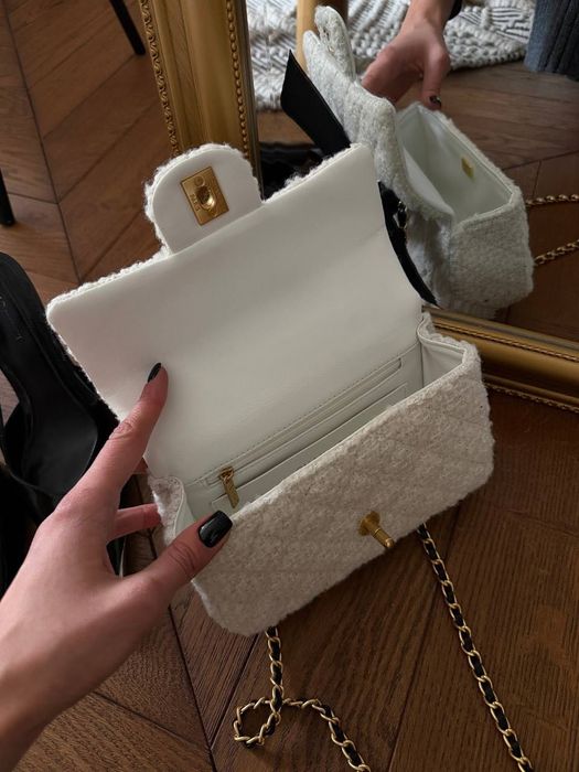 Сумка Chanel / сумочка шанель біла