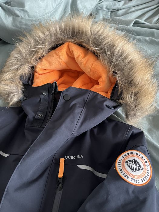 Parka kurtka zimowa Decathlon Quechua NH900 wodoodporna  8-9 lat
