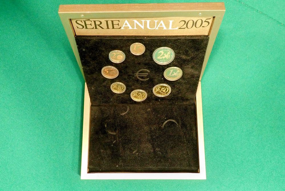 Moedas Série Anual 2005 INCM Prata Poof
