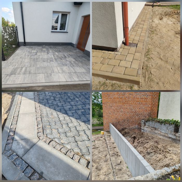 Układanie kostki brukowej Lublin i okolice –tarasy, opaski, podjazdy
