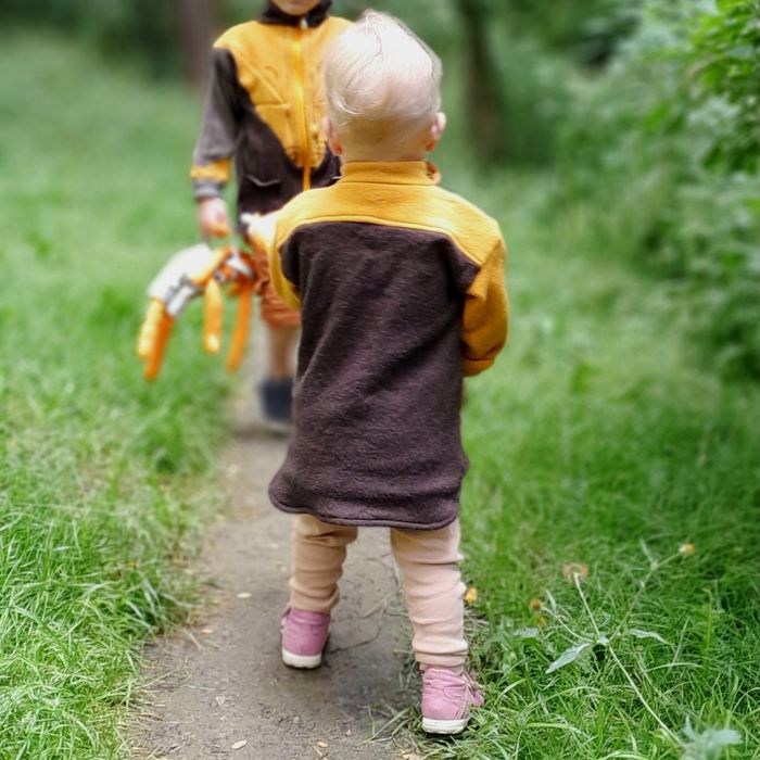 Bluza, kurtka, sweter, wełna 100% z odzysku, merino, lisek, od 74 cm