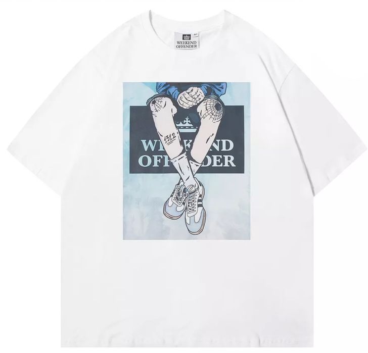 Мужские футболки Weekend Offender ACAB 1312 Ultras Casual черные белые