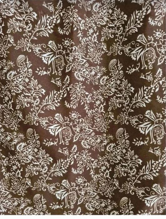 Vestido estampado castanho tam M Sfera