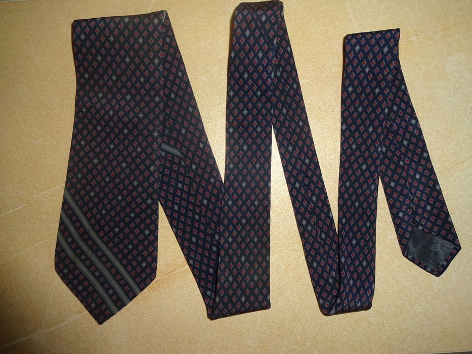 BALENCIAGA Paris 100% SILK made Italy jedwabny krawat UNIKAT vintage