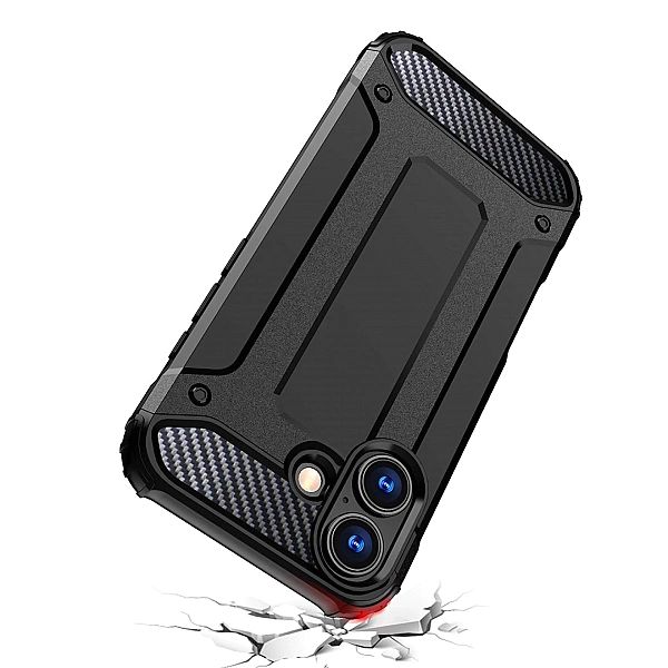 Etui Hybrid Armor na iPhone 17 pancerne - czarne