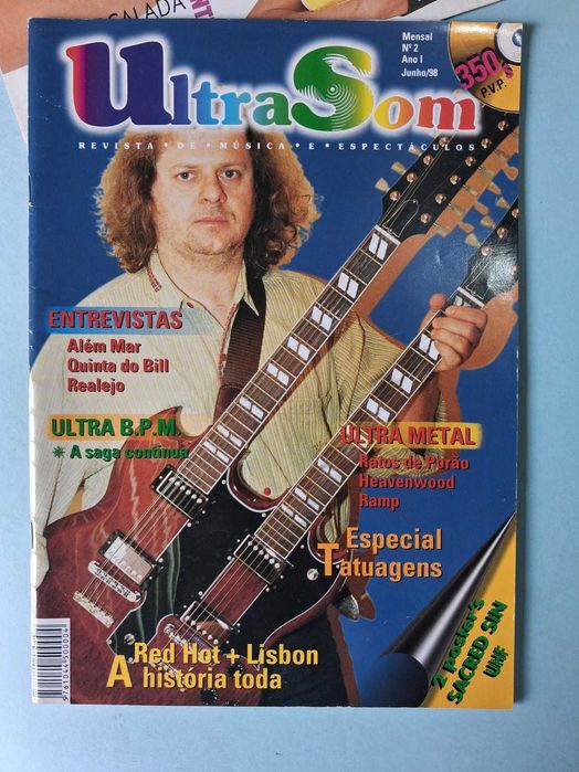 5 Revistas Anos 80/90 Elan, Choc, UltraSom, BIZZ , Roll.