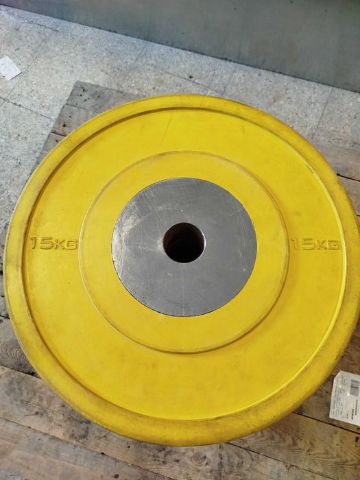 Discos Olimpicos de Competição + 2 Barras Olimpicas Pro 20kg