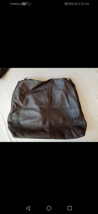Torebka skórzana brazowa