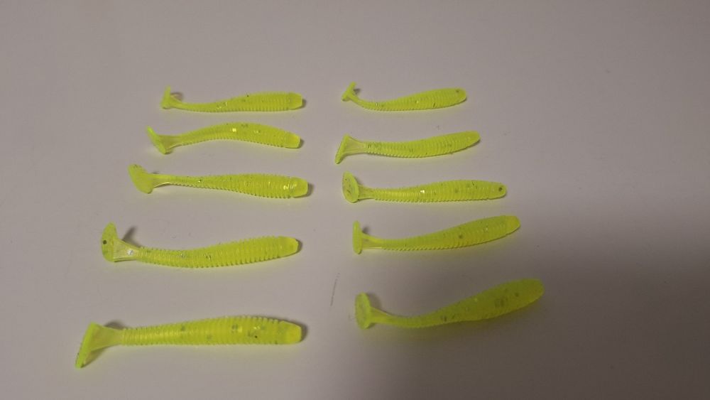 Gumy spinningowe na okonia i sandacza – jaskrawo zielone