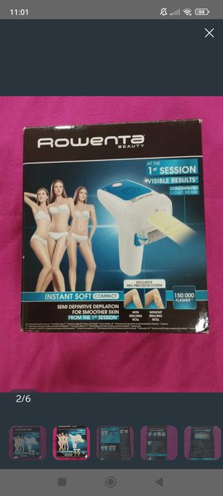 Depiladora a Luz pulsada da Rowenta