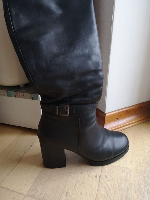 Зимові чоботи, шкіра