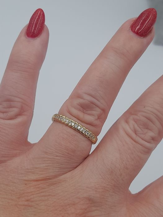 Pierścionek pozłacany 14 k Xuping Rozmiar 9