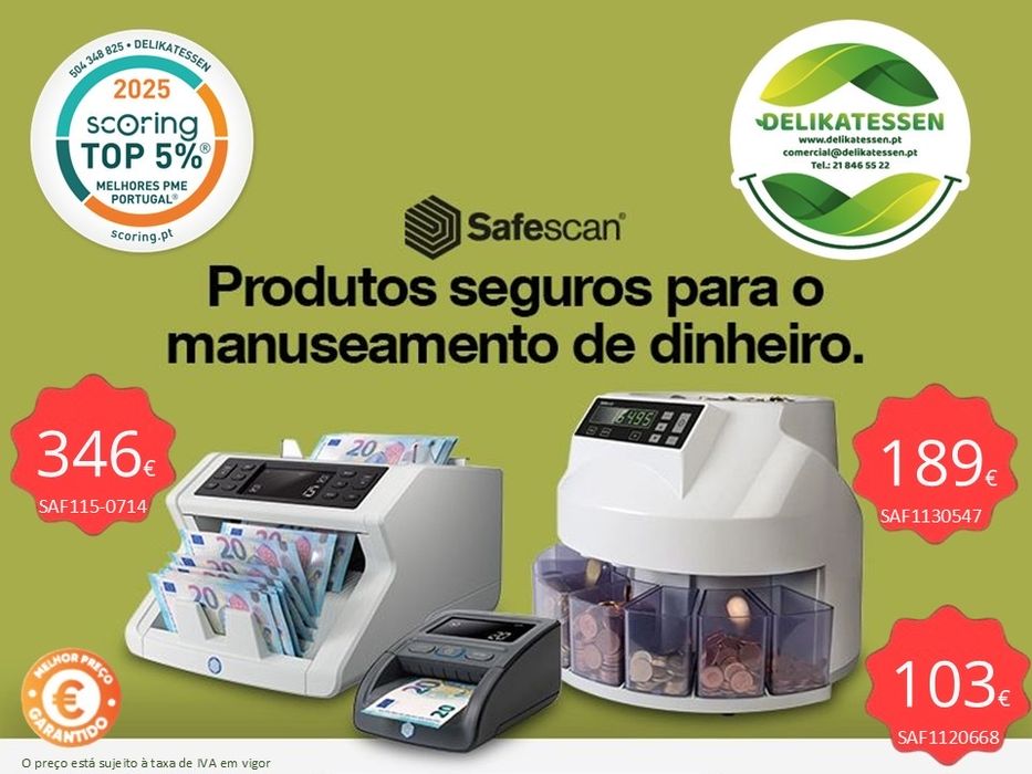 Safescan - Produtos seguros para o manuseamento de dinheiro