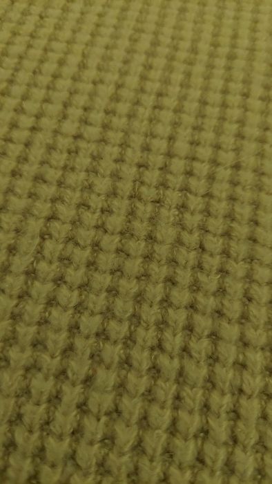 Gruby, ciepły sweter S musztardowy żółty