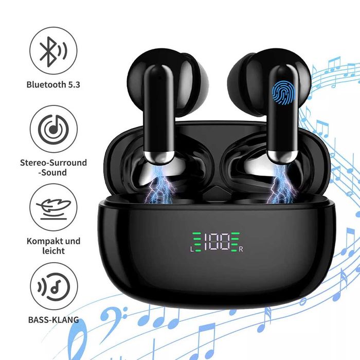 Słuchawki Bluetooth Bezprzewodowe  5.3 Douszne 4 jak  JBL