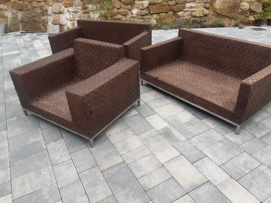 Meble ogrodowe zestaw wypoczynkowy taras salon 3 2 1