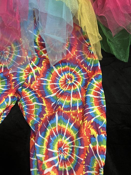 Disfarce Carnaval Hippie Paz Colorido Menina