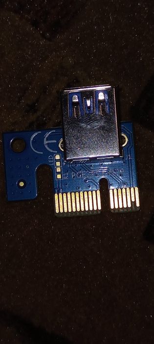 PCI-E 1 x do 16 x ulepszony adapter przedłużający do maszyny górniczej