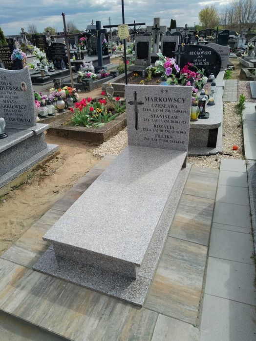 Nagrobek Granitowy 180/80 Brąz Królewski