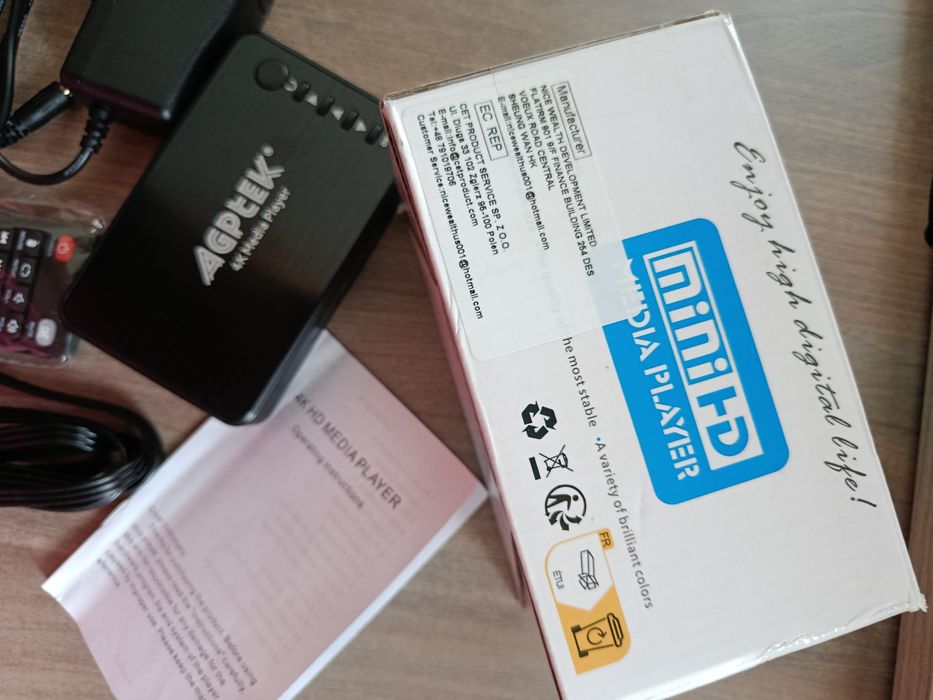 Мультимедійний плеєр, 4K 30hz HDMI мультимедійний плеєр для телевізора з виходом HDMI/AV/VGA