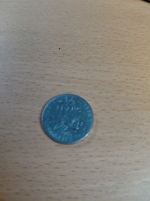 Moeda de 1/2 Franco de 1965