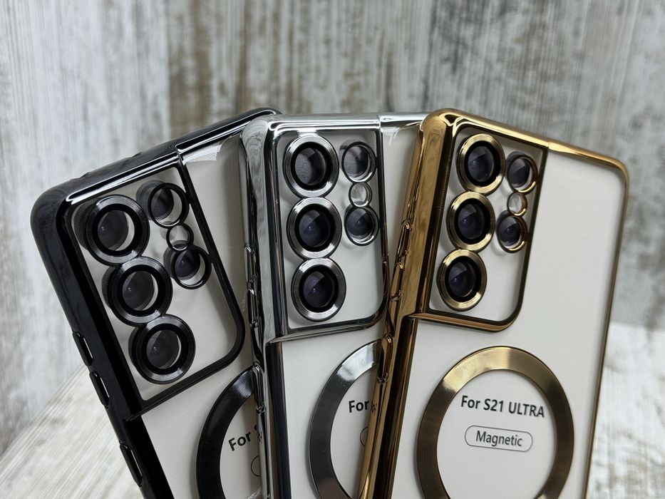 Чохол Chrome MagSafe на Samsung S21 Ultra/ S21 Plus/ S21 Чехол