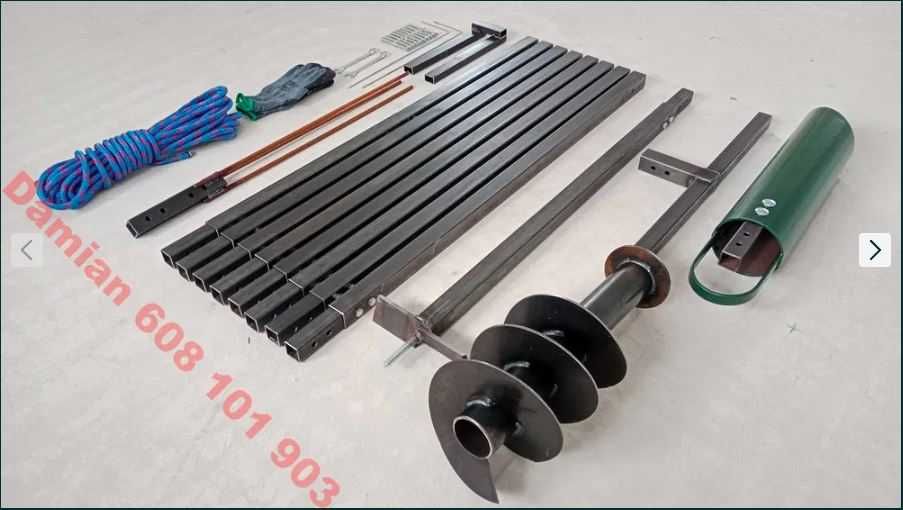 Wiertnica do studni 9 metrów wiertło 180 mm