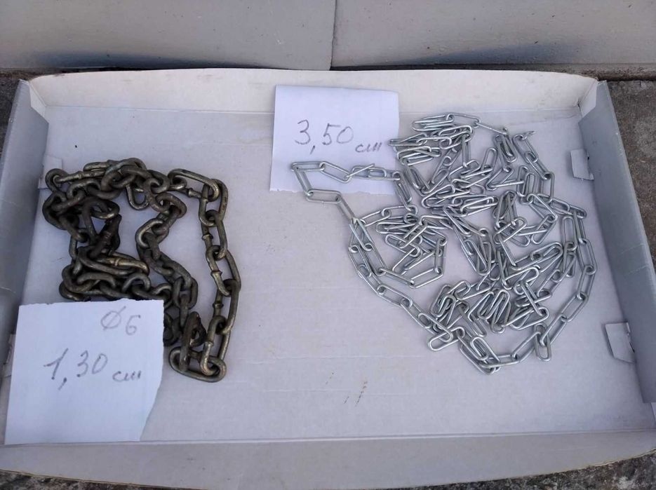 Цепь  и карабин для собаки