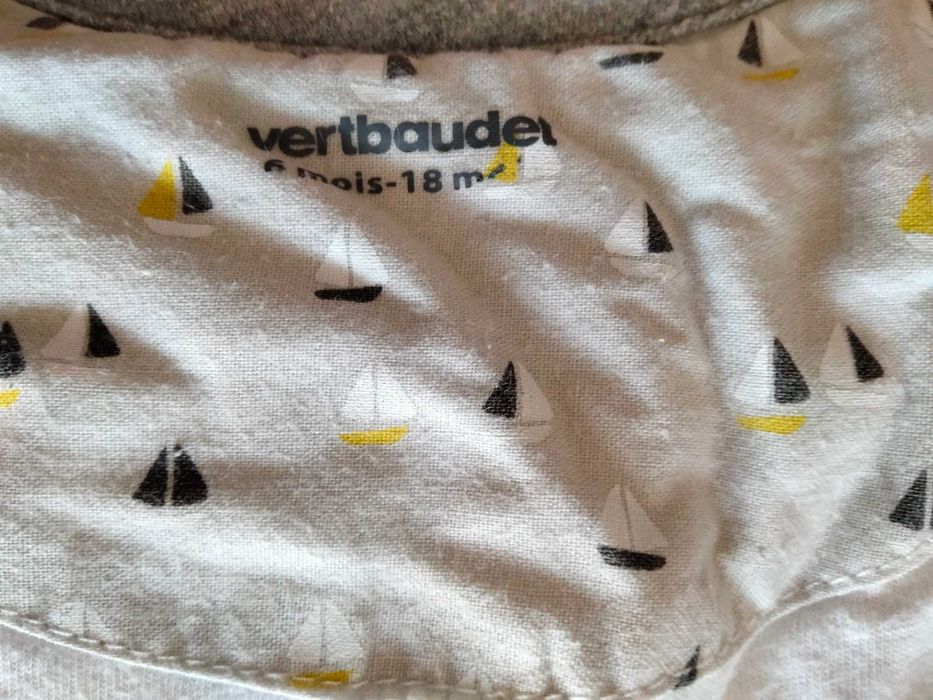 Saco para bebé sem mangas, 6-18 meses