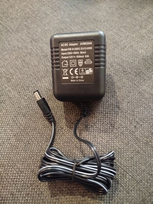 Адаптер живлення AVM03049 12V 500mA 6VA
