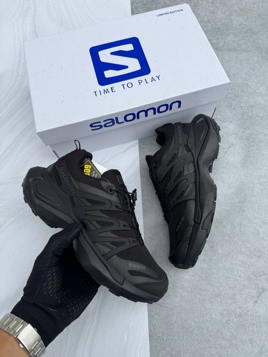 Чоловічі кросівки Salomon XT PU_RE Gore Tex All Black