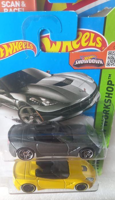 Conjunto 2 , 14 corvette stingray hot wheels