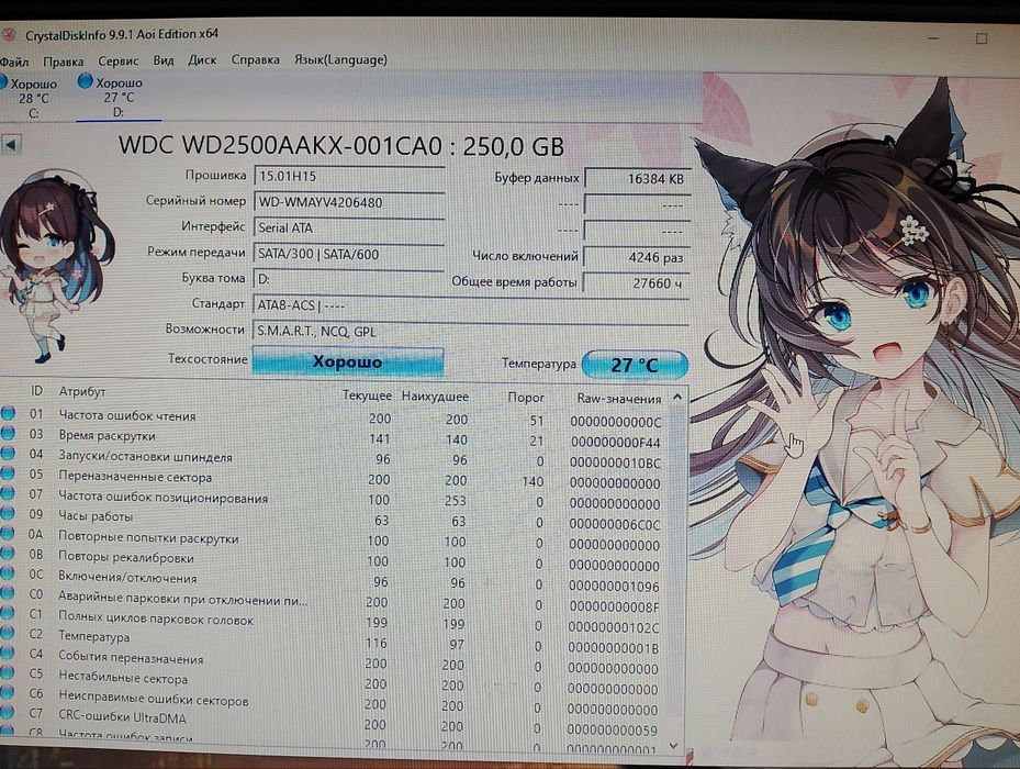 Жёсткий диск 250 гб
