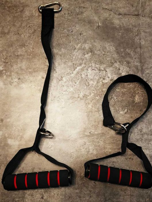 Zestaw Gum Do Ćwiczeń Gumy oporowe 6w1 Uchwyty Torba + GRATIS Rękawice