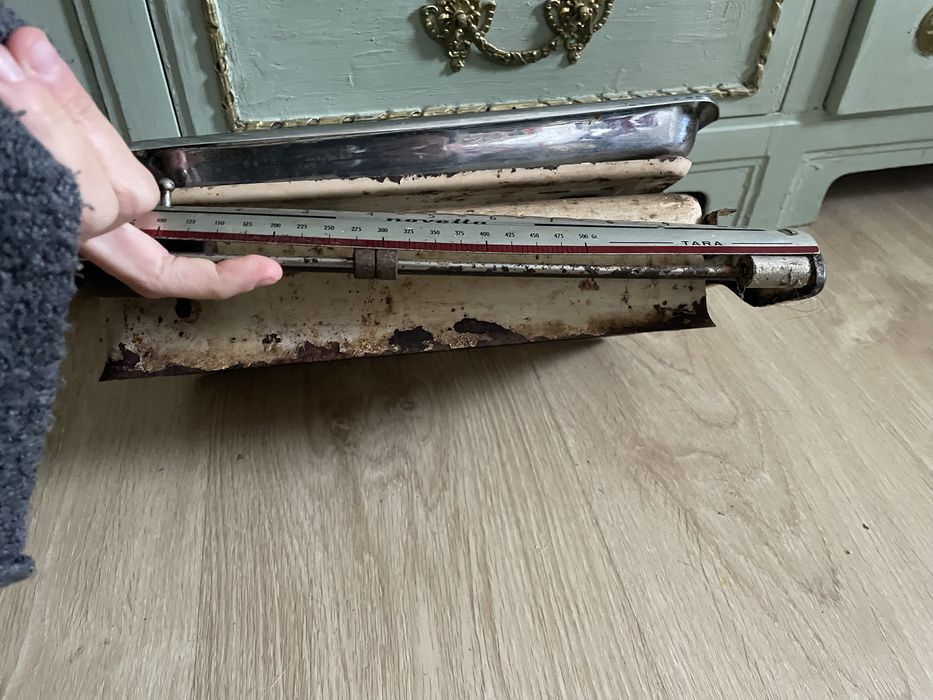 Balanca vintage metal a funcionar