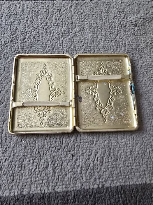 papierośnica prl ze srebra