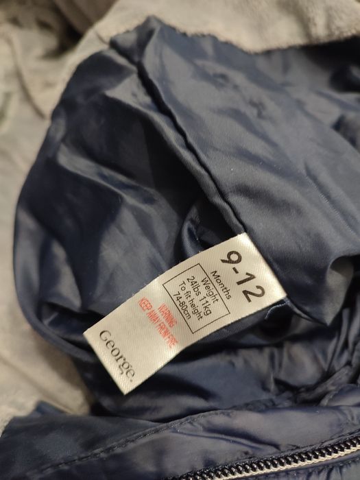 Kombinezon zimowy ciepły z misiem 74 80 jak Nowy