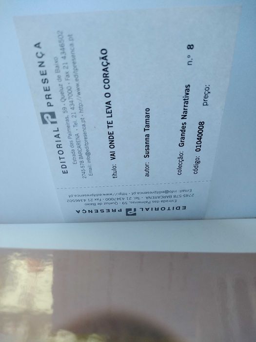 Livro Vai onde te leva o coração