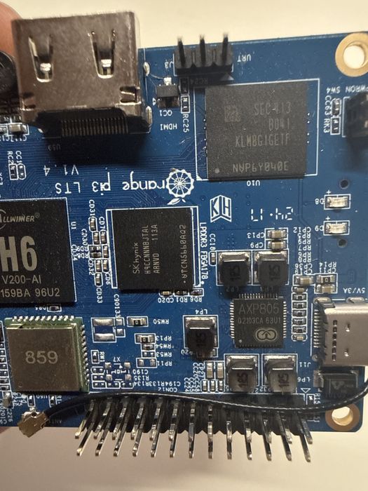 Zestaw Orange Pi 3 LTS 2GB RAM / 8GB eMMC + GRATIS 2x Przekaźnik RF 433 MHz [1718]
