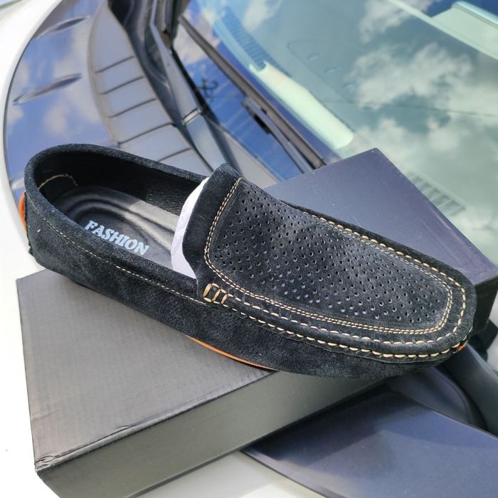 Мокасины замшевые, туфли мужские натуральная кожа Днепр.