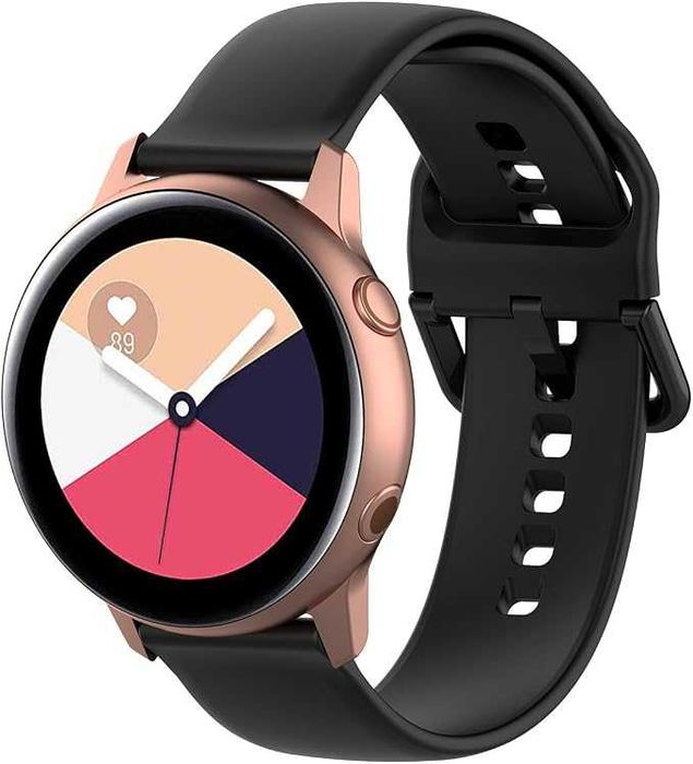 Silikonowy pasek o szerokości 20mm kompatybilny z Samsung Galaxy Watch rozmiar S HOMTERN