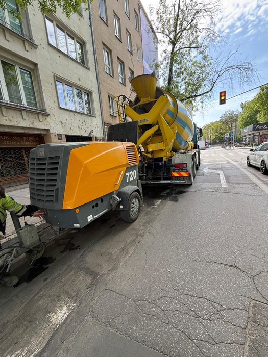 Stacjonarna pompa do betonu. Pompowanie w trudno dostepnych miejscach