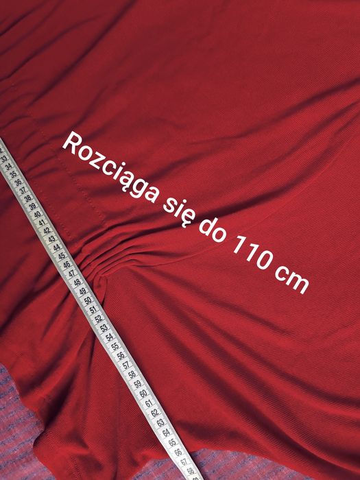 Bluzka czerwona z szerokimi pachami