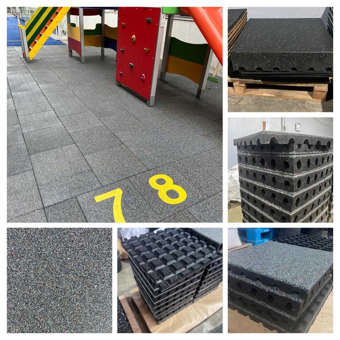 Pavimento em borracha SBR para ginásios