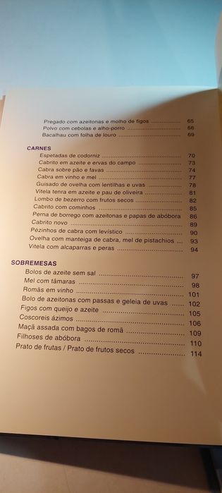 A Bíblia Contada pelos Sabores, Receitas de Albano Lourenço (2007)