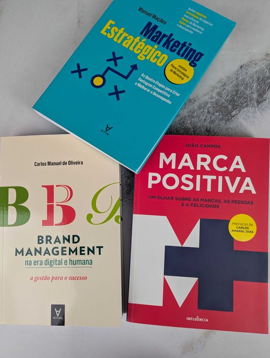 3 livros NOVOS - Marketing - 1/3 do PVP