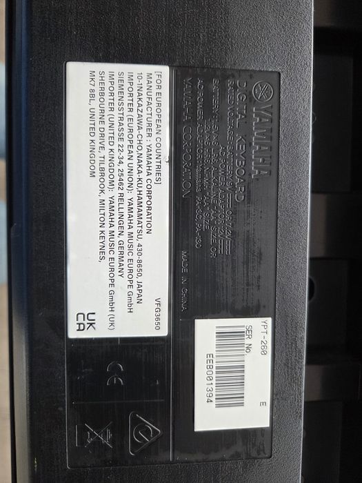 Keyboard Yamaha YPT-260