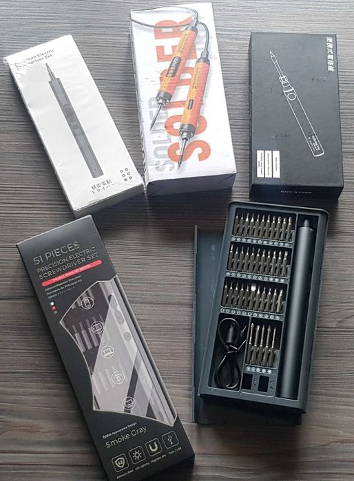 Акумуляторний інструмент паяльник, електровикрутка