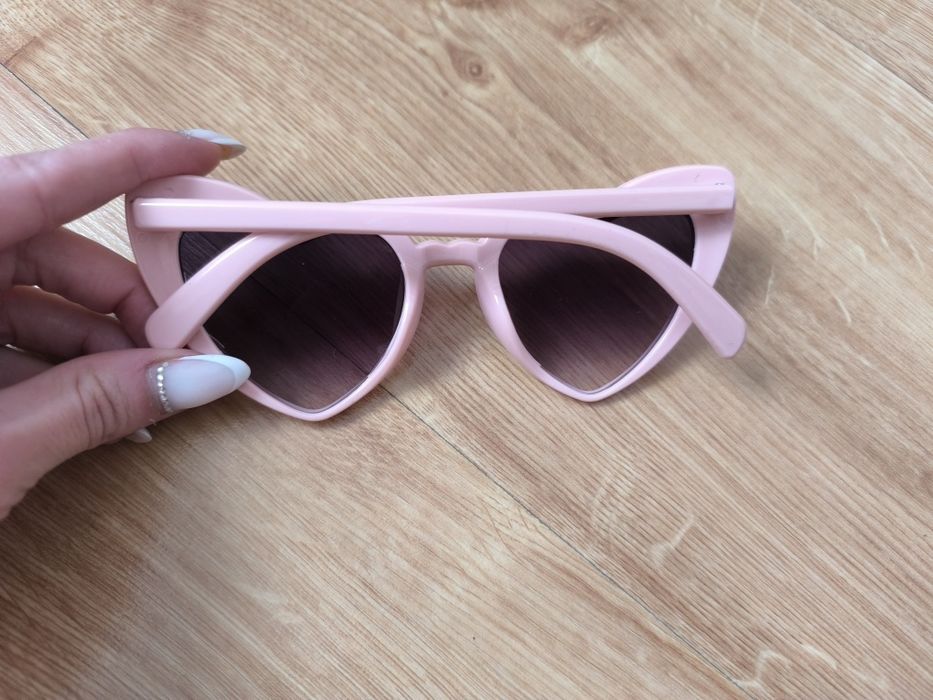 Okulary serca różowe